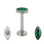 piercing titanio verde