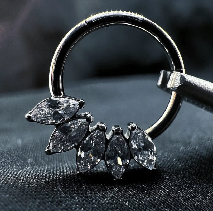 clicker ring piercing