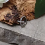ring zirconi piercing croce