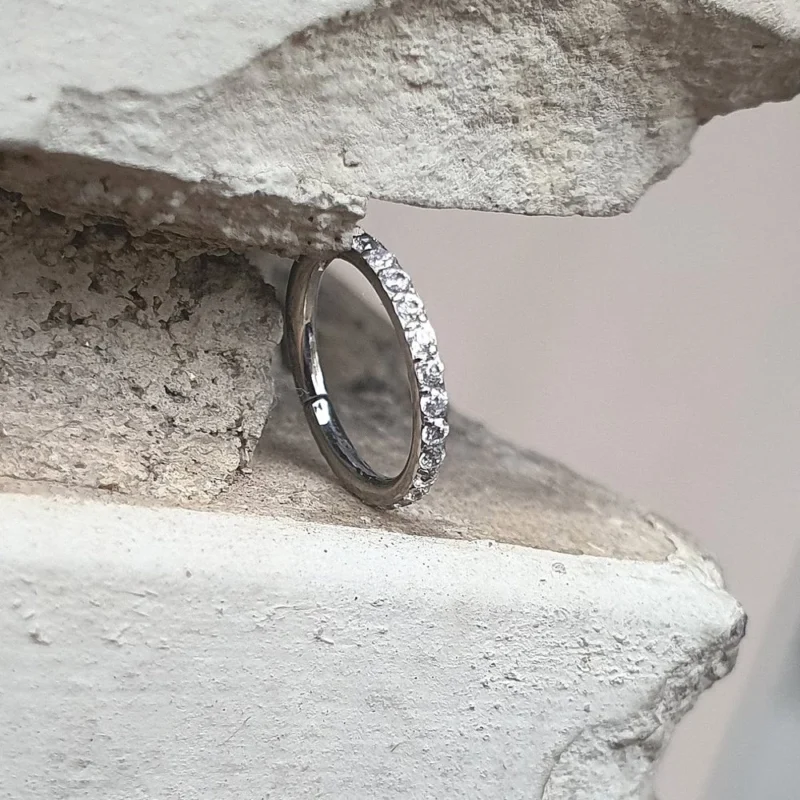 piercing titanio anallergico certificato ring t009
