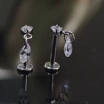 piercing goccia foglia anallergico titanio