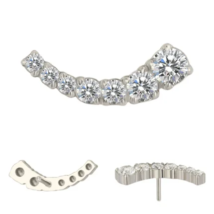 gioiello piercing threadless titanio