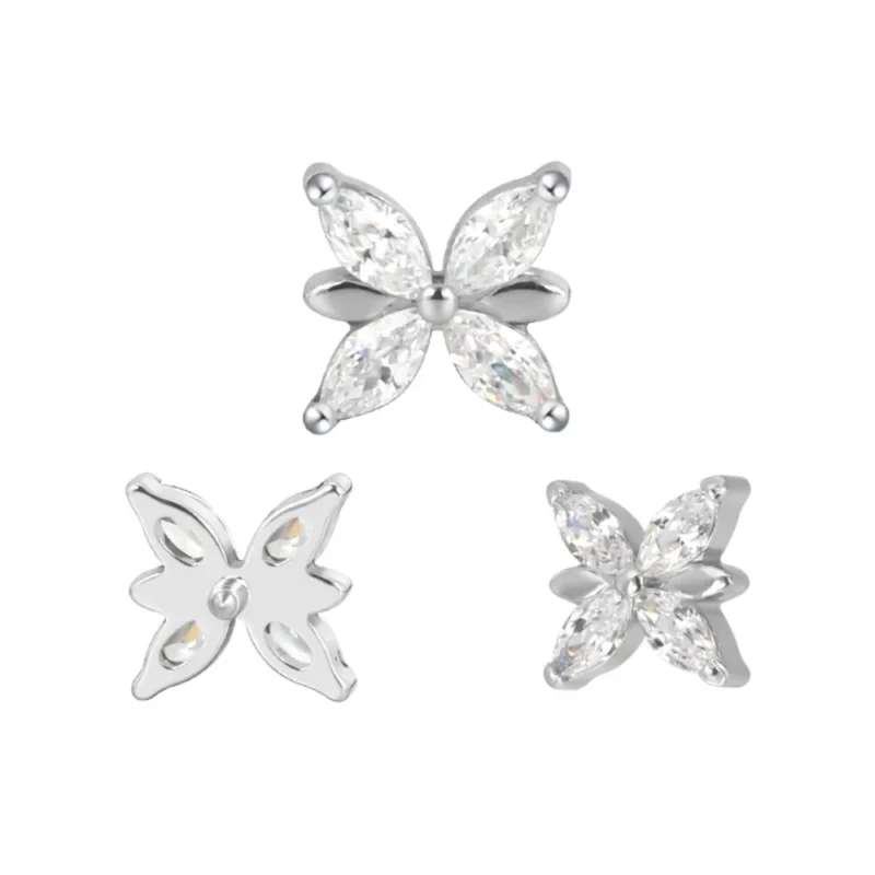 piercing labret farfallina