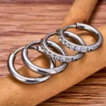 ring liscio diamantato